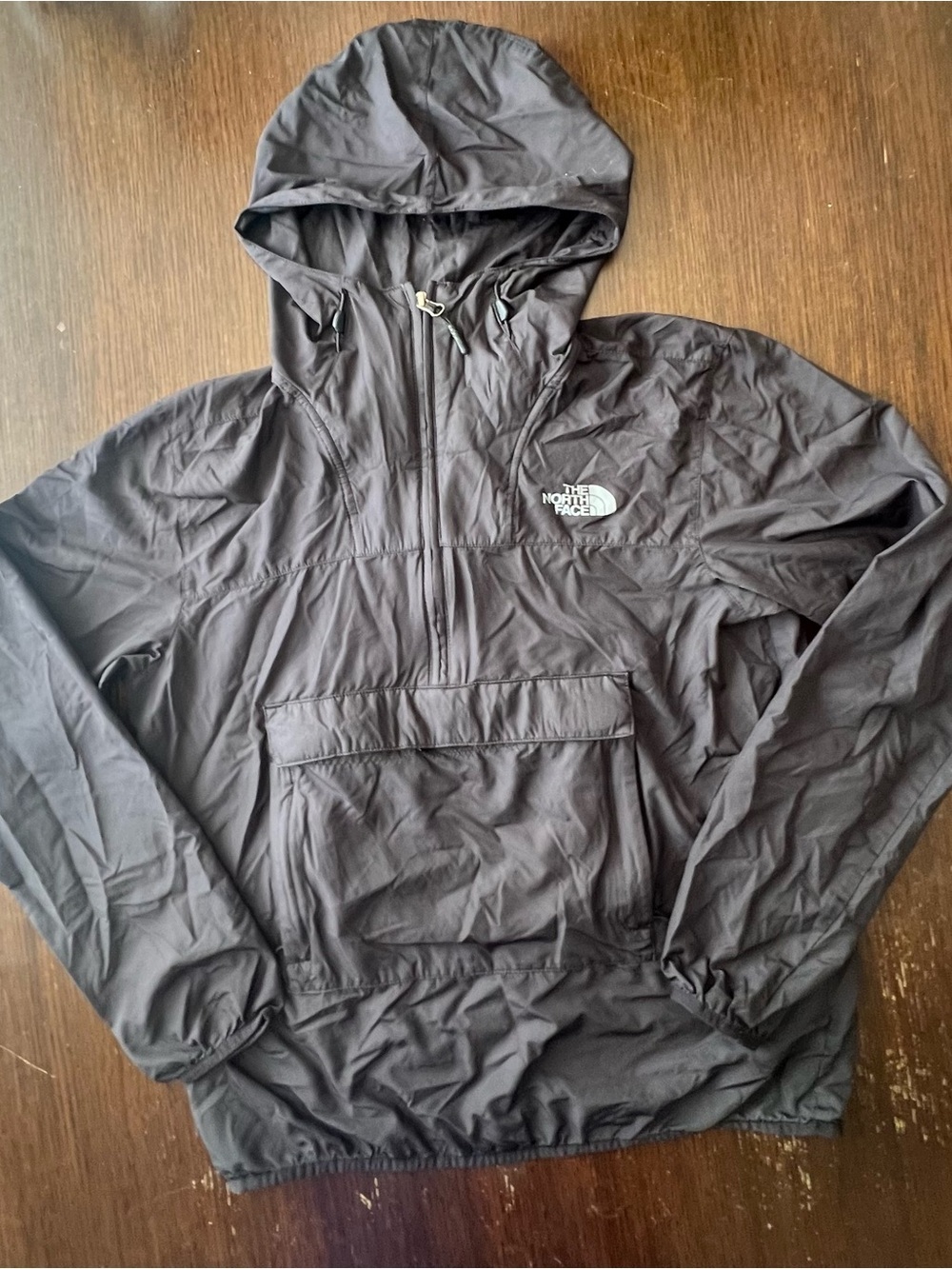 The North Face Black Hooded Windbreaker Pullover